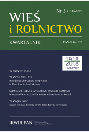 					Pokaż  Nr 3 (184) (2019): Kwartalnik Wieś i Rolnictwo
				