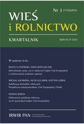 					Pokaż  Nr 3 (176) (2017): Kwartalnik Wieś i Rolnictwo
				