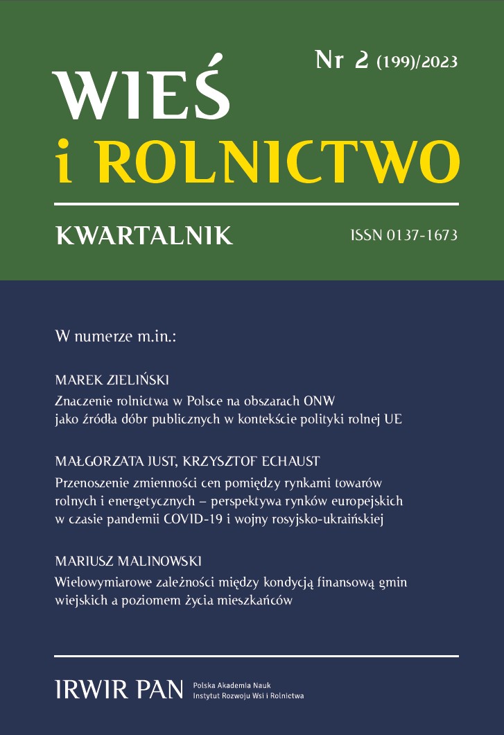 okładka Kwartalnika Wieś i Rolnictwo 2/2023