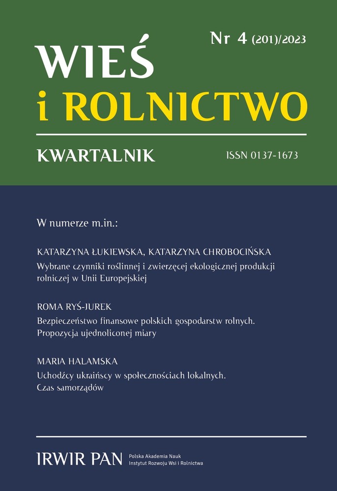 okładka Kwartalnika Wieś i Rolnictwo 4/2023