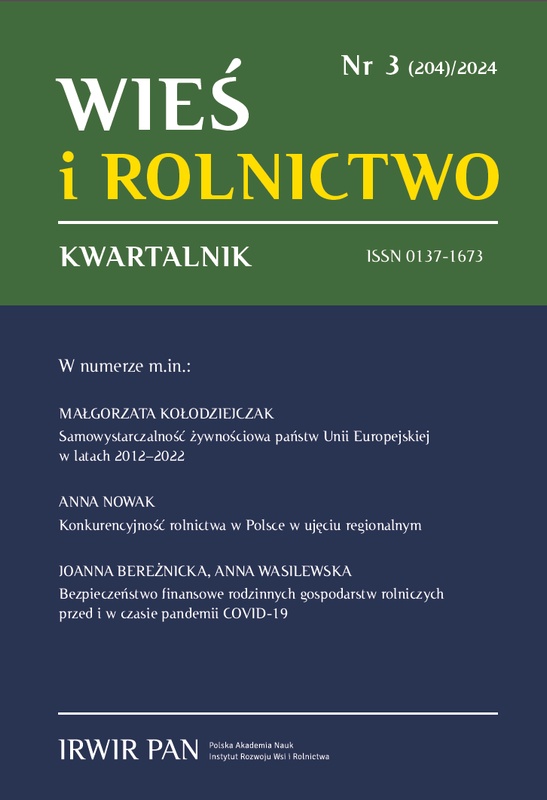 okładka Kwartalnika Wieś i Rolnictwo 3/2024