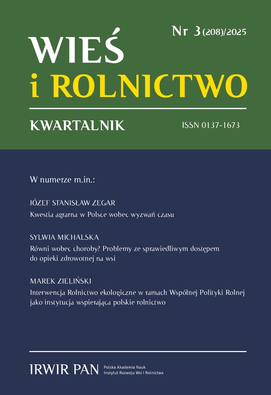 okładka Kwartalnika Wieś i Rolnictwo 3/2025