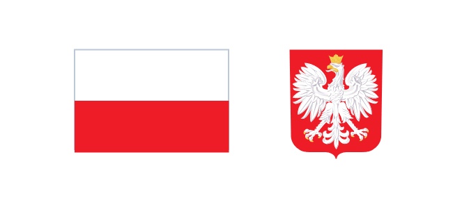 flaga i godło Rzeczypospolitej Polskiej